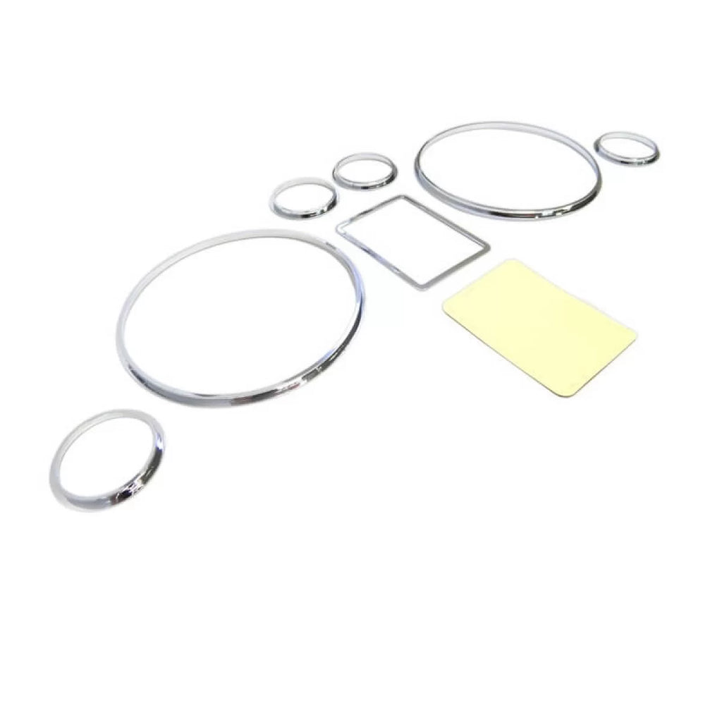 Cruscotto strumentazione anelli per Audi A3 8L 96-03, A4 B5 94-01, A6 C5 97-04 cromato