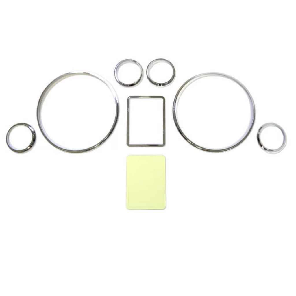 Cruscotto strumentazione anelli per Audi A3 8L 96-03, A4 B5 94-01, A6 C5 97-04 cromato