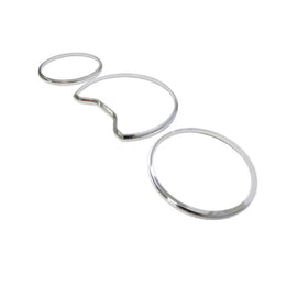 Cruscotto strumentazione anelli per Mercedes-Benz Classe E W210 96-00 cromato