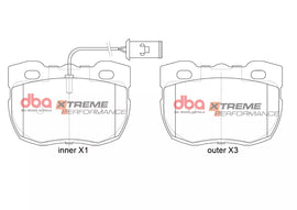 Pastiglie freni Xtreme Performance - Front - Land Rover Defender 90 1990-1991 / Land Rover Discovery 1 1989-1998 / Land Rover Range Rover 1989-1996 / LTI Fairway Driver 1993-1998 (+2 modelli)