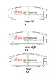 Pastiglie freni Xtreme Performance - Rear - Subaru Impreza 1993-2002 / Subaru Impreza Sport 1996-2001 / Subaru Legacy BC5 1992-1994 / Subaru Legacy BC7 1990-1994 (+11 modelli)