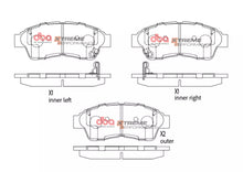 Carica l'immagine nel visualizzatore di Gallery, Pastiglie freni Xtreme Performance - Front - Holden Apollo 1993-1997 / Toyota Camry 1997 / Toyota Camry SVX10R 1991-1996 / Toyota Carina E 1996-1998 / Toyota Carina E AT190 1992-1998 (+29 modelli)