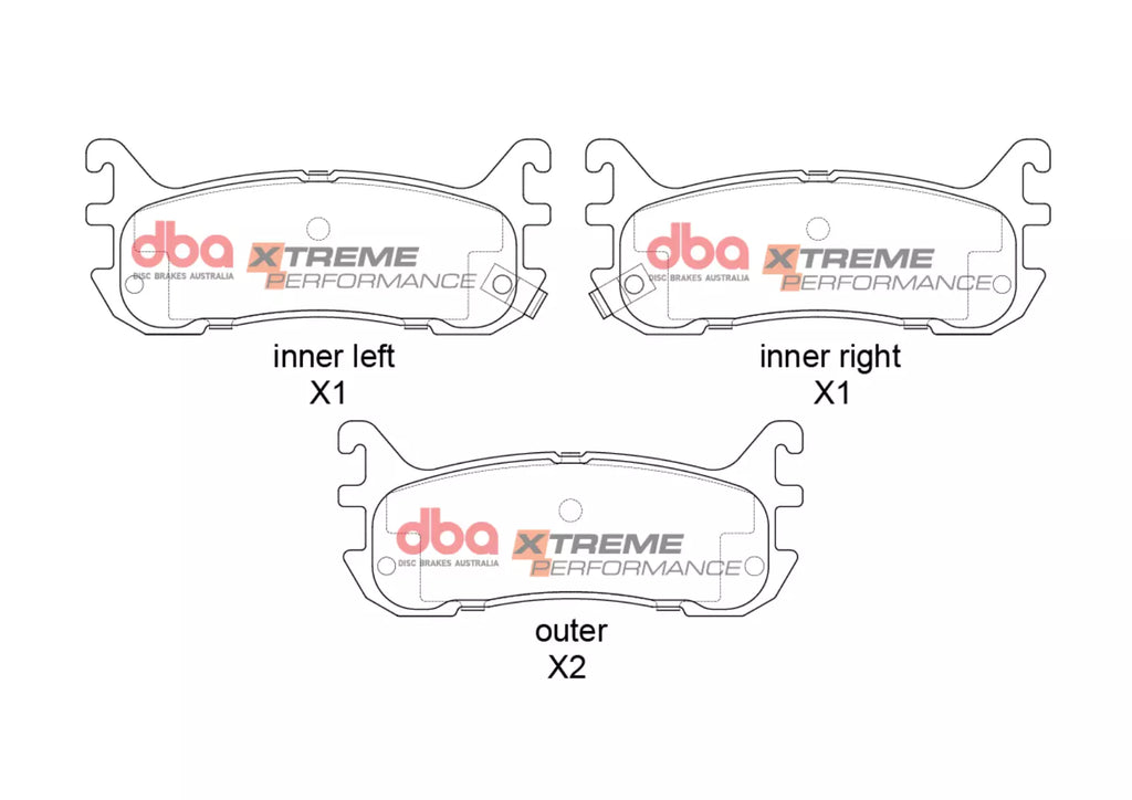 Pastiglie freni Xtreme Performance - pastiglia 11.8 mm - asse posteriore - Mazda MX5 (Mk1) (NA) 1994-1998 / Mazda MX5 (Mk2) (NB) 1998-2005
