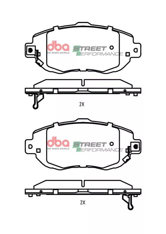 Pastiglie freni Street Performance - Front - Lexus Aristo 1994-1997 / Lexus GS300 1998-2005 / Lexus GS430 2000-2005 / Lexus IS200 1999-2005 / Lexus IS300 2001-2005 / Lexus SC430 2001-2010 (+14 modelli)