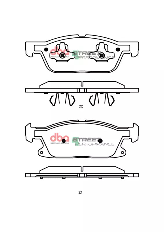 Kit dischi e pastiglie Street Performance T2 scanalato - Ford Focus (Mk4) 2019 - DBA3190S-15089SP