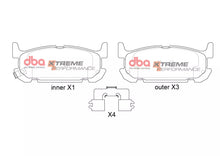 Carica l'immagine nel visualizzatore di Gallery, Pastiglie freni Xtreme Performance - Mazda MX5 (Mk2) (NB) Sport NB 2001-2005
