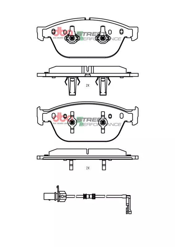 Pastiglie freni Street Performance - asse anteriore - Audi A8 quattro D4 / 4H 2010-2017 / Audi SQ5 8R 2013-2017