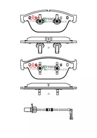 Pastiglie freni Street Performance - asse anteriore - Audi A8 quattro D4 / 4H 2010-2017 / Audi SQ5 8R 2013-2017