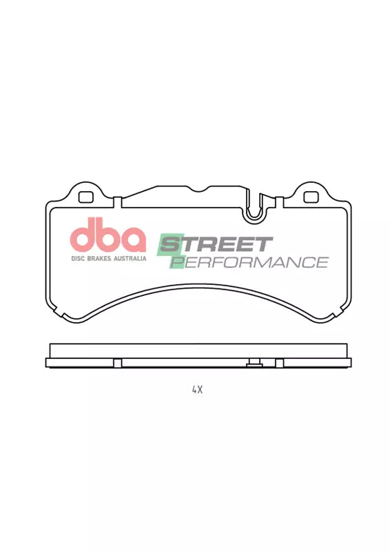 Pastiglie freni Street Performance compatibile con DBABU3000 - Ford Ranger (4th Gen) 2023-2025 / Volkswagen Amarok (Mk2) 2022