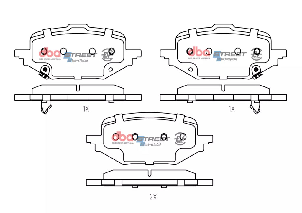 Pastiglie freni Street Series - pastiglia 16,7 mm - asse posteriore - DB15342SSEV