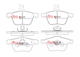 Pastiglie freni Race Performance - asse anteriore - Volvo S60 (Mk1) 2000-2010 / Volvo S60 (Mk1) T5 2000-2007 / Volvo S80 (Mk1) 1998-2006 / Volvo S80 (Mk1) T6 1998-2006 / Volvo V70 (Mk2) 2000-2007 (+2 modelli)