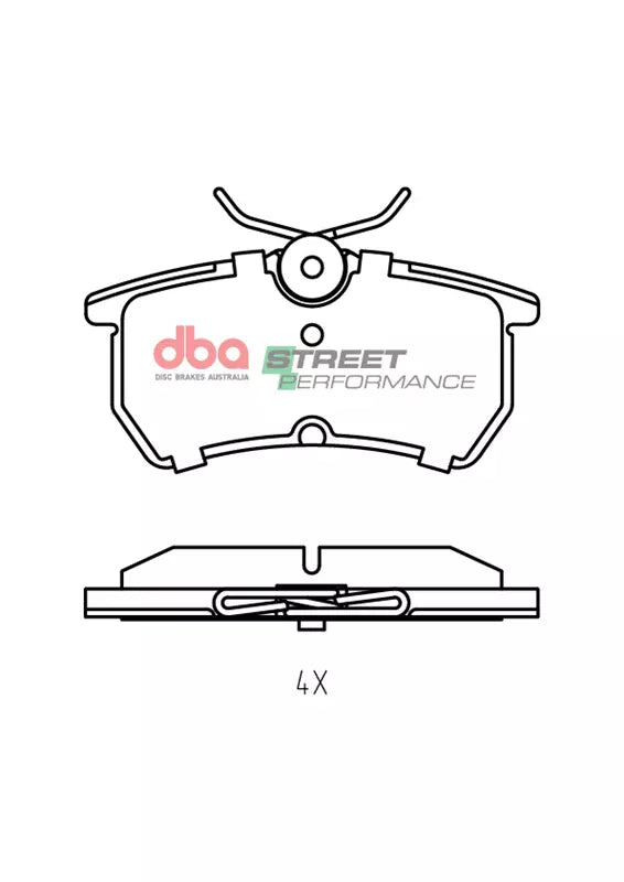 Pastiglie freni Street Performance - Rear - Ford Fiesta (Mk6) 2004-2008 / Ford Fiesta (Mk7) 2012-2017 / Ford Focus (Mk1) 1998-2005 / Ford Focus 2 1998-2005 / Ford Puma Racing 1999-2000
