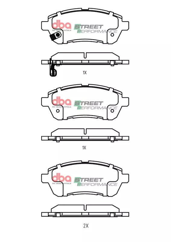 Pastiglie freni Street Performance - Front - Mazda 2 2007-2014 / Suzuki Baleno 2016 / Suzuki Swift 2010-2021 / Suzuki Swift SZ2 2010-2017 / Suzuki Swift SZ3 2010-2017 (+2 modelli)