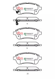 Pastiglie freni Street Performance - Front - Mazda 2 2007-2014 / Suzuki Baleno 2016 / Suzuki Swift 2010-2021 / Suzuki Swift SZ2 2010-2017 / Suzuki Swift SZ3 2010-2017 (+2 modelli)