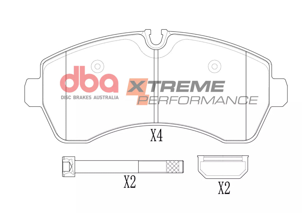 Pastiglie freni Xtreme Performance - asse anteriore - Mercedes-Benz Sprinter 211D 2018 / Mercedes-Benz Sprinter 214D 2018 / Mercedes-Benz Sprinter 311D 2018 / Mercedes-Benz Sprinter 314D 2018 (+20 modelli)