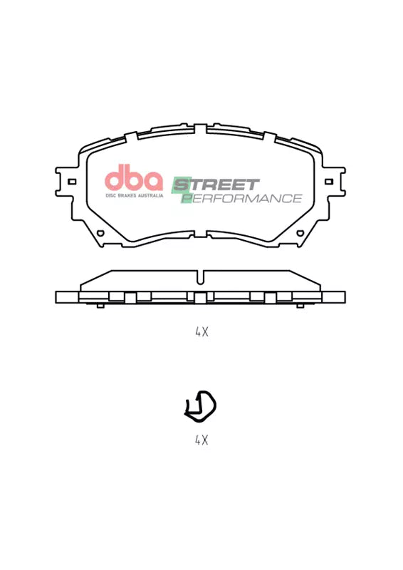Pastiglie freni Street Performance - Front - Mazda 6 GJ 2012-2016 / Mazda 6 GL 2016-2018