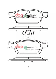 Pastiglie freni Street Performance - asse anteriore - Ford Focus (Mk3) 2011-2018 / Ford Kuga (Mk2) 2013-2019 / Ford Tourneo Connect 2013-2015 / Ford Transit Connect 2014-2016