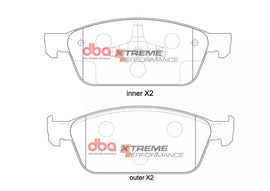 Pastiglie freni Xtreme Performance - asse anteriore - Ford Focus (Mk3) 2011-2018 / Ford Kuga (Mk2) 2013-2019 / Ford Tourneo Connect 2013-2015 / Ford Transit Connect 2014-2016
