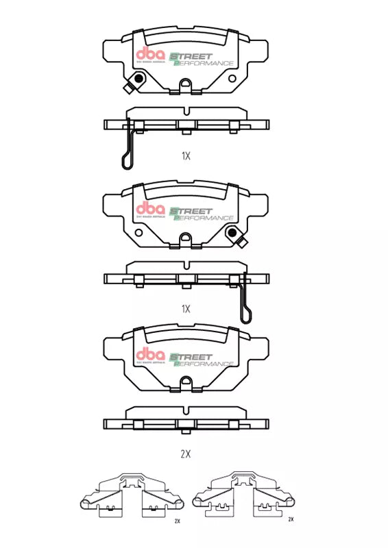 Pastiglie freni Street Performance - Rear - Suzuki SX4 S-Cross 2013-2016 / Suzuki Swift 2010-2021 / Suzuki Swift SZ2 2010-2017 / Suzuki Swift SZ4 2010-2017 / Suzuki Swift Z32 2011-2017 (+1 modelli)