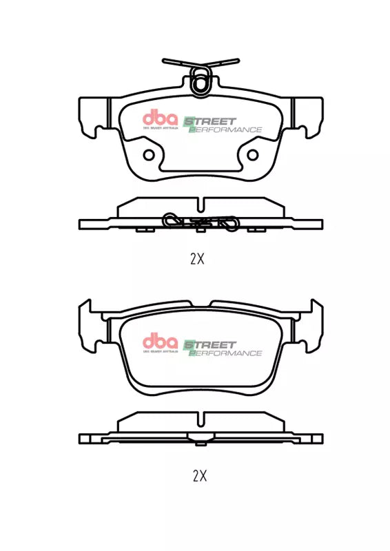 Pastiglie freni Street Performance - Rear - Ford Focus (Mk4) 2019 / Ford Mondeo Station Wagon (Mk5) 2014-2015 / Ford Mondeo Berlina 2 volumi (Mk5) 2014-2015 / Ford Mondeo Saloon (Mk5) 2014