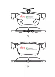 Pastiglie freni Street Performance - Rear - Ford Focus (Mk4) 2019 / Ford Mondeo Station Wagon (Mk5) 2014-2015 / Ford Mondeo Berlina 2 volumi (Mk5) 2014-2015 / Ford Mondeo Saloon (Mk5) 2014