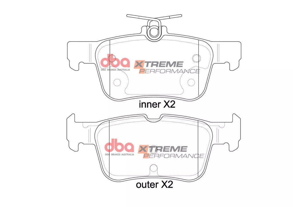 Pastiglie freni Xtreme Performance - asse posteriore - Ford Focus (Mk4) 2019 / Ford Mondeo Station Wagon (Mk5) 2014-2015 / Ford Mondeo Berlina 2 volumi (Mk5) 2014-2015 / Ford Mondeo Saloon (Mk5) 2014