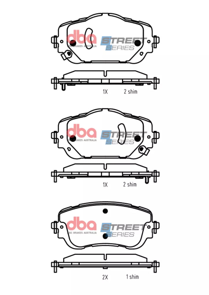 Pastiglie freni Street Series - pastiglia 16,5; 16,5 mm - asse anteriore - DB2668SS