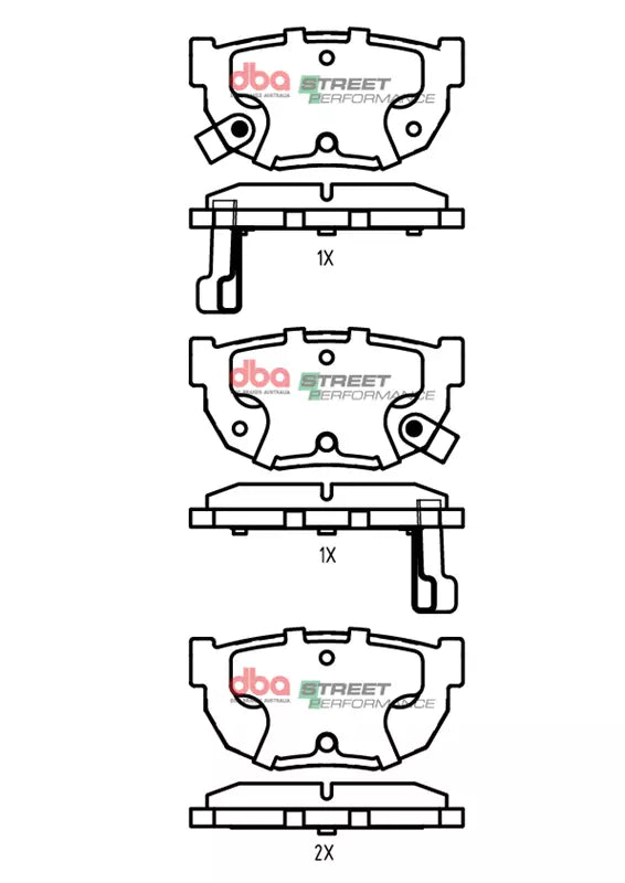 Pastiglie freni Street Performance - Rear - Nissan 200SX (S13) 1988-1995 / Nissan 200SX (S14) 1993-1999 / Nissan Silvia (S14) 1993-1999 / Nissan Silvia (S15) 1999-2002