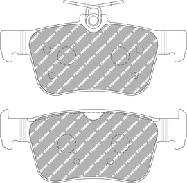 Pastiglie freni racing Ferodo DS1.11 posteriori Honda Civic FK8/FC/FK7, Civic Type R FK8/FL5