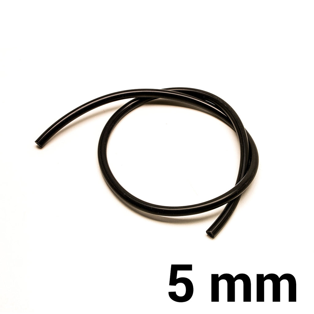 Tubo in silicone per depressione al metro — 5 mm / Nero