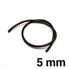 Carica l'immagine nel visualizzatore di Gallery, Tubo in silicone per depressione al metro — 5 mm / Nero