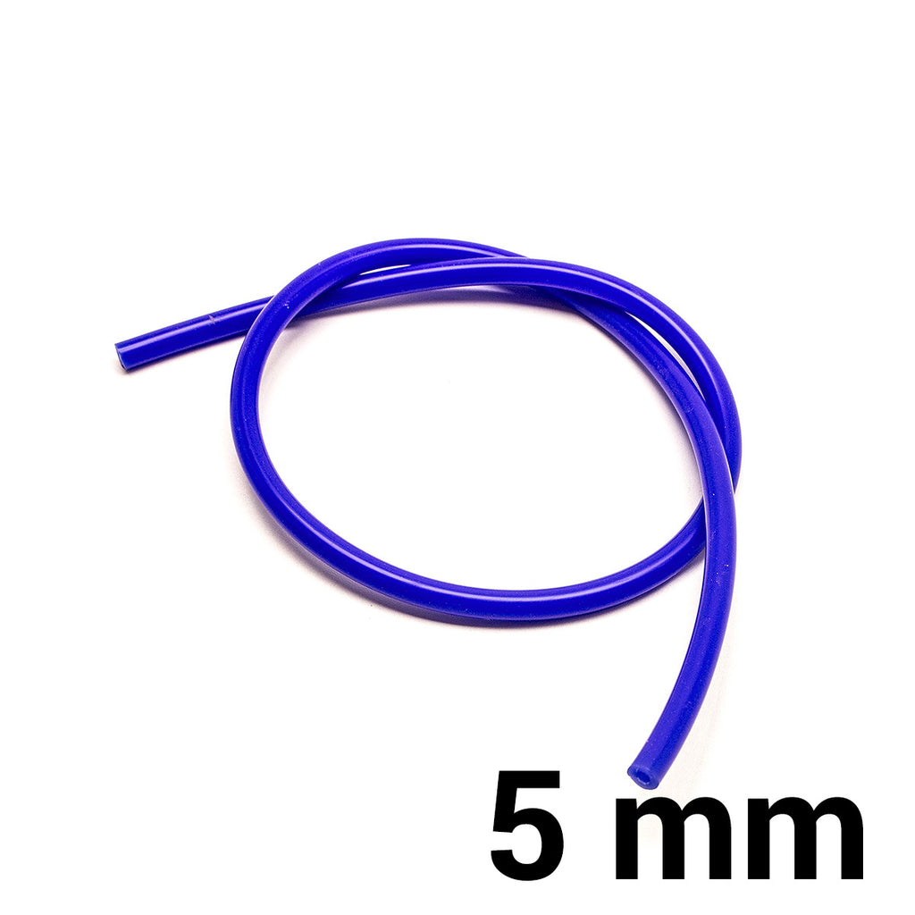 Tubo in silicone per depressione al metro — 5 mm / Blu