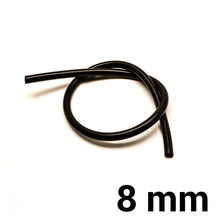 Carica l'immagine nel visualizzatore di Gallery, Tubo in silicone per depressione al metro — 8 mm / Nero