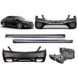 A design kit S65 tipo per Mercedes Classe S W222 2017-2020, lungo passo