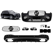 A design kit tipo 63 per Mercedes GLE SUV W167 2018-2023, dal 2024 con cromato elementi e cromato terminali