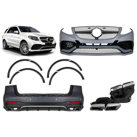 A design kit tipo 63 per Mercedes GLE W166 2015-2019 con Paraurti posteriore