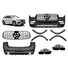 A design kit tipo 63 per Mercedes GLE W167 SUV 2018-2023, dal 2024 con cromato elementi e cromato terminali
