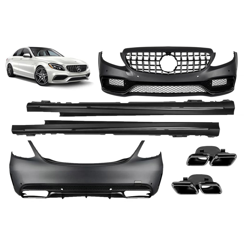 A design kit tipo C63 per Mercedes Classe C W205 berlina 2013-2019