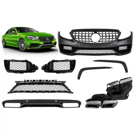 A design kit tipo C63 per Mercedes Classe C W205 berlina, S205 station wagon 2013-2019 per il modello con standard