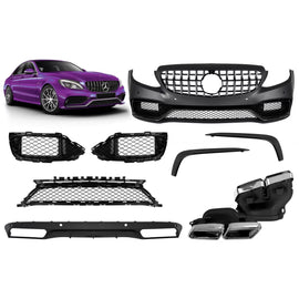 A design kit tipo C63 per Mercedes Classe C W205 berlina, S205 station wagon 2013-2019 per il modello con standard