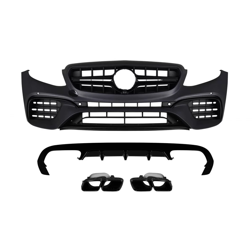 An A design kit tipo E63 per Mercedes Classe E C238 coupe, A238 cabrio 2017-2019 con nero Terminali di scarico, per il