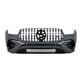 A design kit tipo GLE53 per Mercedes GLE SUV W167 2018-2023 con Paraurti posteriore, LED fari anteriori, e LED fanali