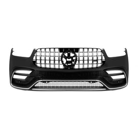 A design kit tipo GLE63 per Mercedes GLE SUV W167 2019-2023, con cromato elementi, LED fari anteriori, e LED fanali