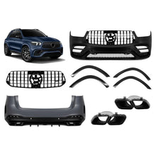 A design kit tipo GLE63 per Mercedes GLE SUV W167 2018-2023, dal 2024, con nero modanature e nero terminali