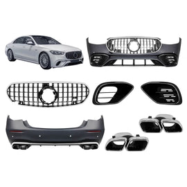 A design kit tipo S63 per Mercedes Classe S W223 dal 2020 con cromato elementi