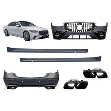 A design kit tipo S63 per Mercedes Classe S W223 lungo passo dal 2020 con fumé cromato elementi