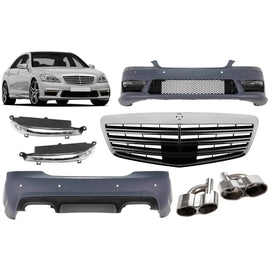 A design kit tipo S65 per Mercedes Classe S W221 2006-2013 per corto e lungo passo, senza Minigonne