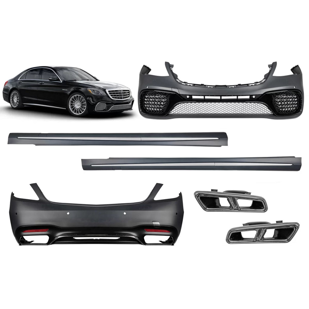 A design kit tipo S65 con Minigonne per Mercedes Classe S W222 2017-2020 lungo passo