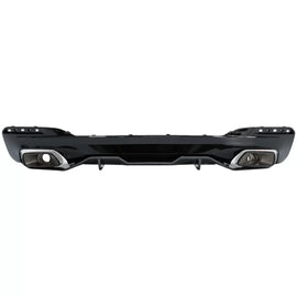 Diffusore con Terminali di scarico e Spoiler baule per BMW Serie 5 G30 (2016-2019) 540 M Performance design Effetto
