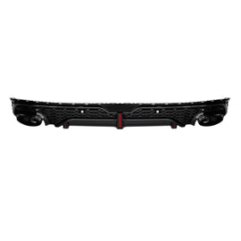 Diffusore RSQ7 tipo con nero Terminali di scarico per posteriore S-Line paraurti on Audi Q7 2020-2023